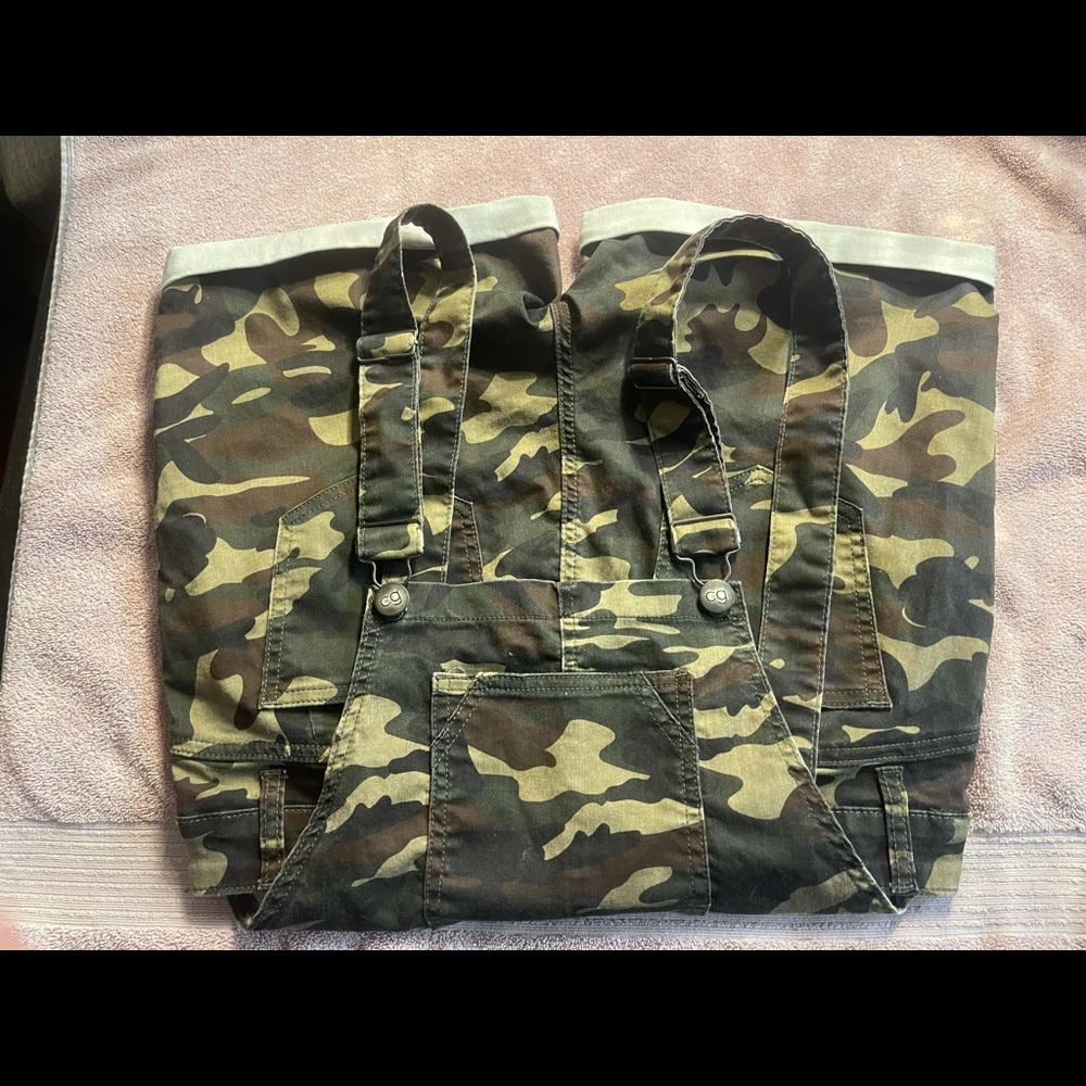 * 3 for $20* Cover Girl Camo short overalls